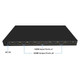Adaptor - 1 To 8 HDMI Splitter, black electronic gadget with multiple HDMI output ports and a single HDMI input port. Adaptor - 1 To 8 HDMI Splitter, black electronic gadget with multiple HDMI output ports and a single HDMI input port.