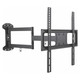 Parrot Economy Full Motion TV Wall Mount Bracket AL0131, Black Adjustable Wall Mount Bracket for Flat Screen TVs with Tilting and Swiveling Features.
