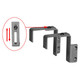 Bracket Partition Board Hanging Set 30mm To 75mm AL0410, metal hanging brackets with adjustable length, for partition board mounting and support.