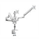 Triple Monitor Clamp Bracket with Gas Spring Arm | Mounting Brackets | Office Stock