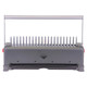 Product Comb Binding Machine (450 sheets 51mm), gray metal binding machine with punching mechanism and handle.