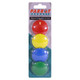 Magnets Circle, Assorted Coloured 40 mm Magnetic Discs on a Card, 4 per Pack.