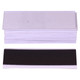 Magnetic Label Carriers (20*60mm - 10 Pack), image showing a set of ten white magnetic label carriers with one black label for organization and labeling purposes.
