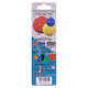 Magnetic Label Carriers (20*100mm - 10 Pack), product packaging showing various shaped and colored magnetic labels and strips for labeling and organization.