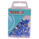 Push Pins (Boxed 30 - Blue) BA3001D, close-up of a transparent plastic box containing 30 blue push pins with metal pins, used for office, school, or craft projects.
