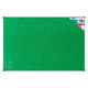 Bulletin Board Ribbed Aluminium Frame, 1500x1200mm - Palm, green fabric surface with ribbed texture and aluminium frame for office or classroom use.