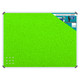 Product Info Board, Aluminium Frame with 600 x 450 mm Lime Green Surface.