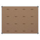 Product Info Board, Aluminium Frame - 600*450mm - Sky Blue, front view of the information board with brown background and metal frame.