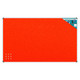 Product Info Board, Aluminium Frame - 1500 x 1200 mm - Burnt-Orange, with a Bright Burnt-Orange Surface and a White Aluminium Frame, Designed for Informational Purposes.
