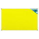 Product Info Board with Aluminium Frame, 1500 x 900 mm, Yellow Colour for Visibility and Information Display.