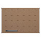 Whiteboard 1500*1200mm (Magnetic) BD0960, front view of large rectangular whiteboard with brown surface and magnetic writing area.