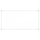 Whiteboard 1800 x 1200 mm (Magnetic) BD0968, Large Rectangular Magnetic Whiteboard with a Sleek White Surface and Silver Frame for Office or Classroom Use.