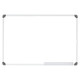 Slimline Magnetic Whiteboard (600*450mm) BD1120, white magnetic surface with silver aluminum frame and grey corner protectors.
