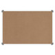 Slimline Magnetic Whiteboard (1200*900mm) BD1141, magnetic whiteboard with a cork board surface with aluminum frame and rounded corners for office or classroom use.