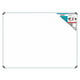 Non-Magnetic Whiteboard (900*900mm) BD1228, large rectangular whiteboard with aluminum frame and corner protectors for office, school, or commercial use.