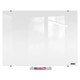 Glass Whiteboard Non-Magnetic Printed, 900x900mm size, featuring a clear glass surface with printed design, mounted on wall with visible fixing screws.