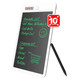 10-inch LCD Writing Tablet Slate BD2810, white digital drawing and note-taking tablet with a stylus pen beside it.