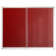 Pinning Display Case, 1500 x 1200 mm Burgundy-Coloured Display Board with Metal Frame, Model BD3860U.