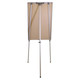 Flipchart Magnetic Standard (1000*640mm) BD9132, standing flipchart with a beige surface and metal frame, designed for presentations and writing.