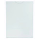 Perspex Pocket, Clear with White Backing A2 BG6002, transparent plastic display pocket for mounting documents or signs.