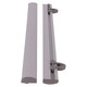 A1 Aluminium Poster Hanging Batten Set (600mm) BG9201, product image of two aluminium battens with hooks for hanging posters or signs.