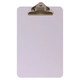 Clipboard (A4 - 355 x 230 mm - White), White A4-Sized Clipboard with Metal Clip for Document Holding.