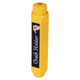 Chalk Holder Plastic Single Unit CH0001Y, Yellow Chalk Holder with a Black Label and an Image of a Hand Inserting a Chalk Stick.