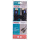 HDMI Cable with 180 Degree Rotatable Connectors, 1.8 meters long, for high-definition video and audio transfer, shown in packaging with product details.