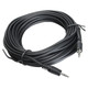 3.5 mm Jack - Jack Cable (10M) CL4010, Black Audio Extension Cable with 3.5 mm Stereo Connectors at Both Ends.
