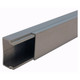 Aluminium Conduit 22 x 11 x 2900mm Grey, a long rectangular metallic conduit pipe with a smooth grey finish and open end for electrical wiring installation. Aluminium Conduit 22 x 11 x 2900mm Grey, a long rectangular metallic conduit pipe with a smooth grey finish and open end for electrical wiring installation.