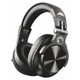 Parrot Fusion Wired - Wireless Bluetooth Headphones CT3016, black over-ear headphones with cushioned ear cups and adjustable headband.