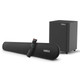 Parrot Speaker Sound Bar + 5.25 Inch Wireless Sub Incl Wall Bracket CT3018, black soundbar with remote control and subwoofer with wall bracket for high-quality home audio. Parrot Speaker Sound Bar + 5.25 Inch Wireless Sub Incl Wall Bracket CT3018, black soundbar with remote control and subwoofer with wall bracket for high-quality home audio.