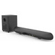 Parrot Speaker Sound Bar + 5.25 Inch Wireless Sub Incl Wall Bracket CT3018, black soundbar with control buttons and connectivity ports, and a matching wireless subwoofer with wall bracket installation option.