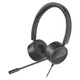 Wired Call Centre Headset CT4001, black over-ear design with attached microphone for professional communication.