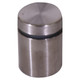 Stand off 19 x 25 mm (Single Unit) DM1925, Metal Cylindrical Stand-Off with a Flat Top and a Black Gasket Ring Around the Middle.