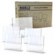 Acrylic Menu Holder - Single Sided - A4 Landscape - Box 5 DP0104L-Z, clear acrylic menu display stands for countertop or table presentation.