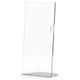 Acrylic Menu Holder - Single Sided - 1/3 (DL) A4 - Box 5 DP0134-Z, clear acrylic display stand for menus with one side display, perfect for restaurants and cafes.