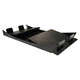 Keyboard Cover - Learn to Type DP0403, Black Plastic Keyboard Cover Tray with Raised Edges for Learning to Type.