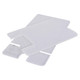 Product Tablet/ Cellphone Stand Acrylic Flat Pack DP0405, Transparent Acrylic Stand for Holding Tablets or Smartphones.
