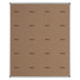 Educational Board Magnetic Whiteboard (1220*920 - Side Panel - Option A) ED1068, brown corkboard surface with a silver aluminum frame.
