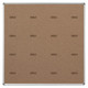 Educational Board Magnetic Whiteboard (1220 x 1220 - White Lines. Side Panel - Option a)