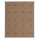 Educational Board Magnetic Whiteboard, white board with brown cork surface and side panel, measuring 1220x920 mm, with white lines and option A.