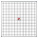 Educational Board Magnetic Whiteboard (1220 x 1220 - White Squares, Side Panel - Option a), Front View of a Magnetic Whiteboard with Grid Lines and Side Panels for Educational Use.