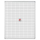 Educational Board Magnetic Whiteboard (1220 x 920 - White Squares - Side Panel - Option a) ED1268, Image of a Large Whiteboard with a Grid of White Squares and a Side Panel, Featuring a Magnetic Surface and a Central Magnetic Logo.
