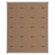 Educational Board Magnetic Whiteboard (1220 x 920 - Grey Squares - Side Panel - Option a) - Additional View 2