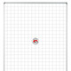 Educational Board Magnetic Whiteboard (1220 x 920 - Grey Squares - Side Panel - Option a) ED1268A, White Magnetic Whiteboard with Grey Grid Squares and Side Panel.
