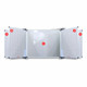 Educational Board Magnetic Whiteboard (1220 x 1210 - Squares and Lines - Swing Leaf - Option B)