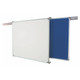 Easy Rail System (1 Meter) ER0001, modular white and blue rail system for flexible space partitioning.