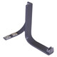 Easy Rail Mounting Bracket Set Long ER0011, black metal bracket with flat mounting surface and curved support arm, used for rail mounting applications.