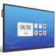 Interactive Touch LED Panel 65" IP0065A, front view of a large touch screen monitor displaying a user interface with app icons and a digital clock.